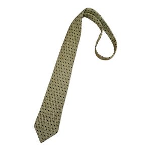 HERMÈS 7633 TA Black/Gold Geometric Silk LUXURY Tie FRANCE